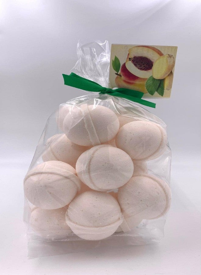 Spa Pure Ginger Peach Bath Bomb: USA Made with Shea Butter, Ultra Moisturizing, Great for Dry Skin (14 Count) Pack of 1 - Image 3